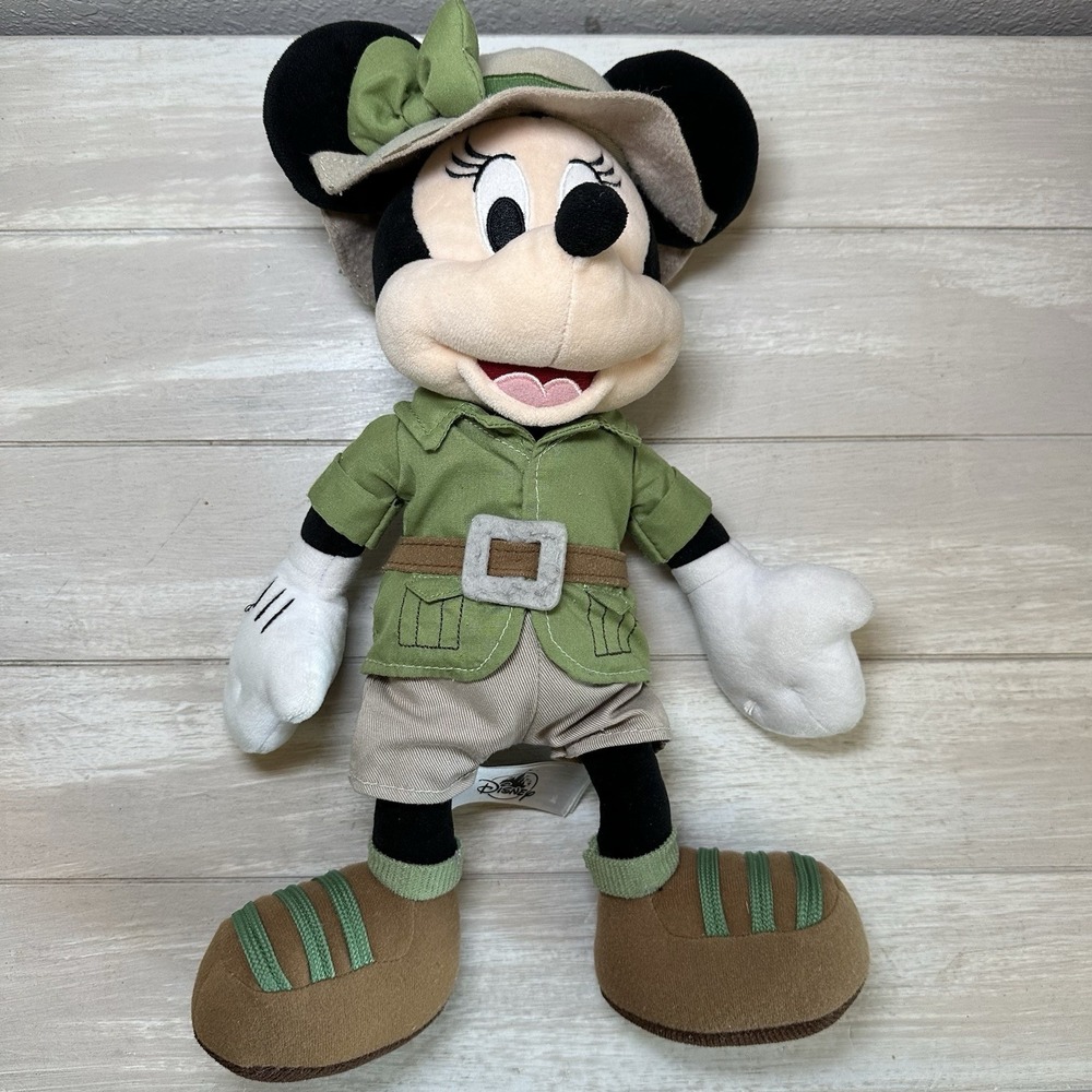 Walt Disney Parks Animal Kingdom Safari Minnie Mouse 13" Plush Stuffed Toy - Picture 7 of 8